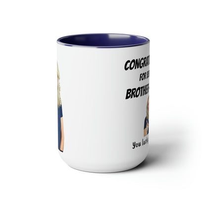 Two-Tone Coffee Mugs, 15oz