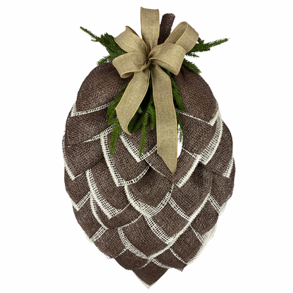 Pine cone wreath, fall / winter pine