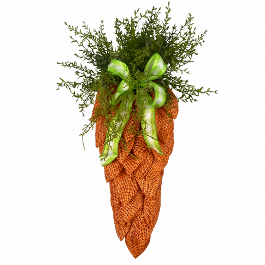 Easter Wreath, Carrot Decor, Bunny Carrot Wreath