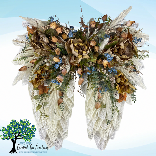 Angel Wings Fall Wreath