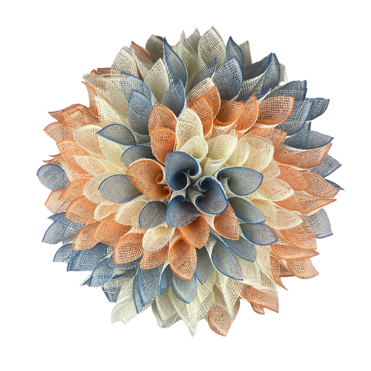 Fall Spiral Dahlia Wreath