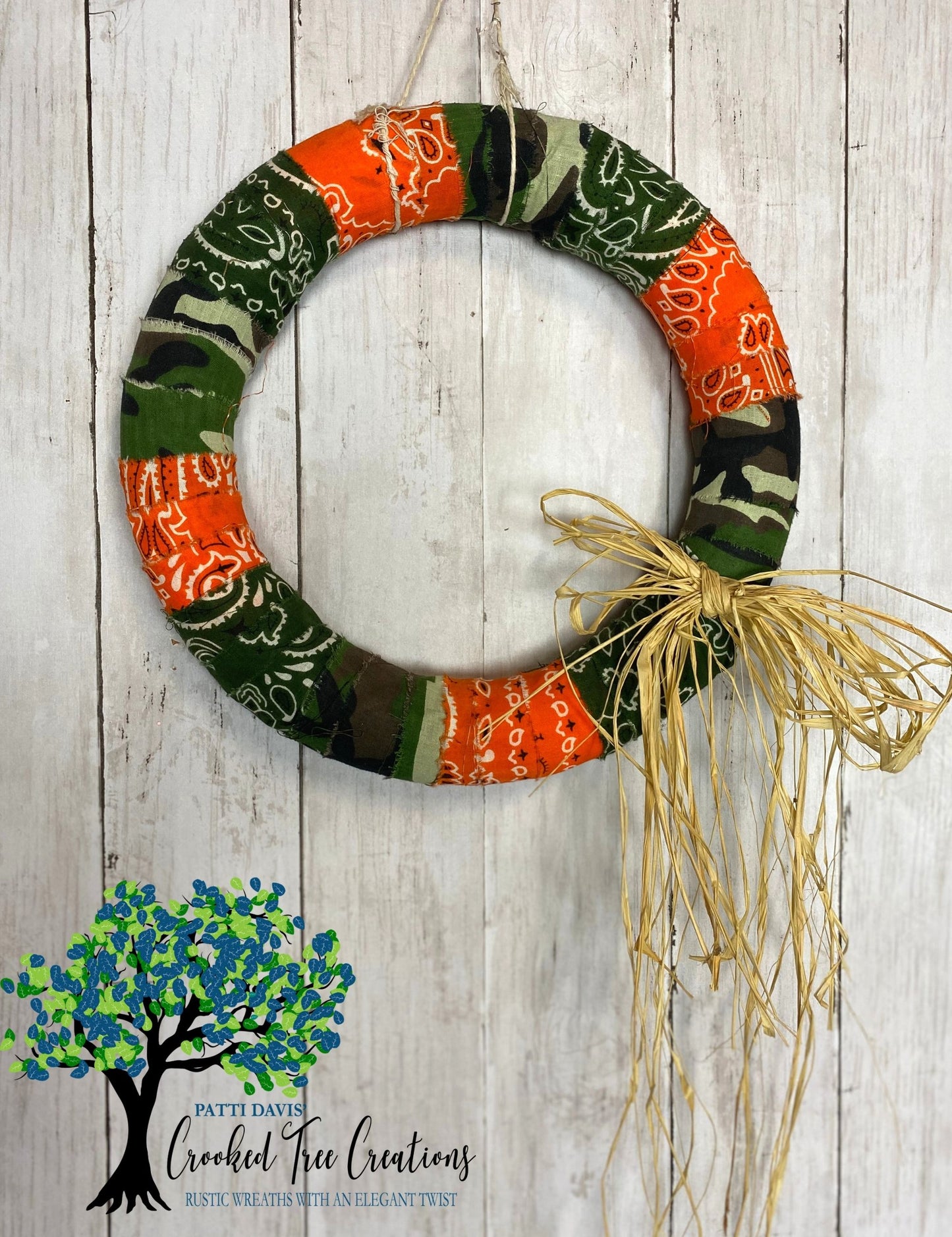 Children's Camo Fall / Autumn Wreath