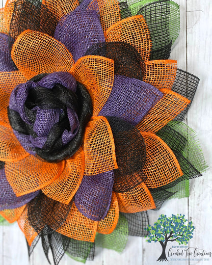 Halloween Sunflower Wreath / Fall Wreath