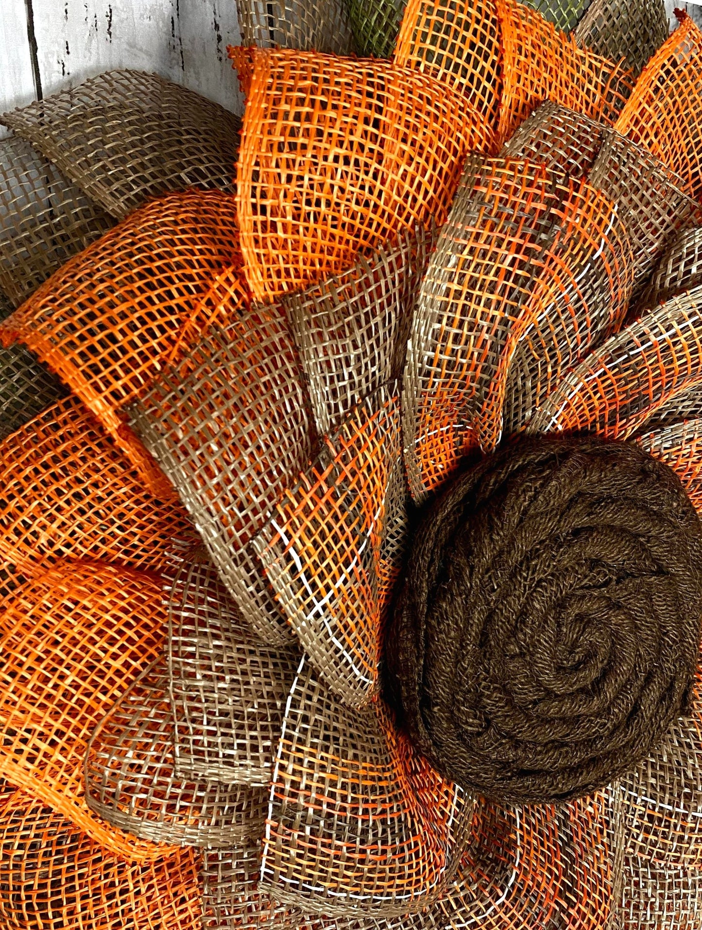 Fall Plaid Sunflower Wreath