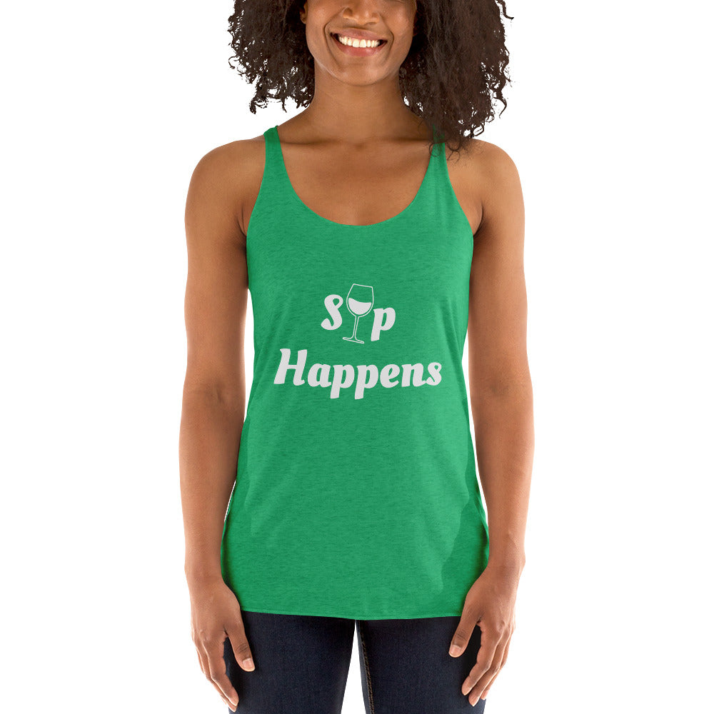 Sip Happens Women's Racerback Tank