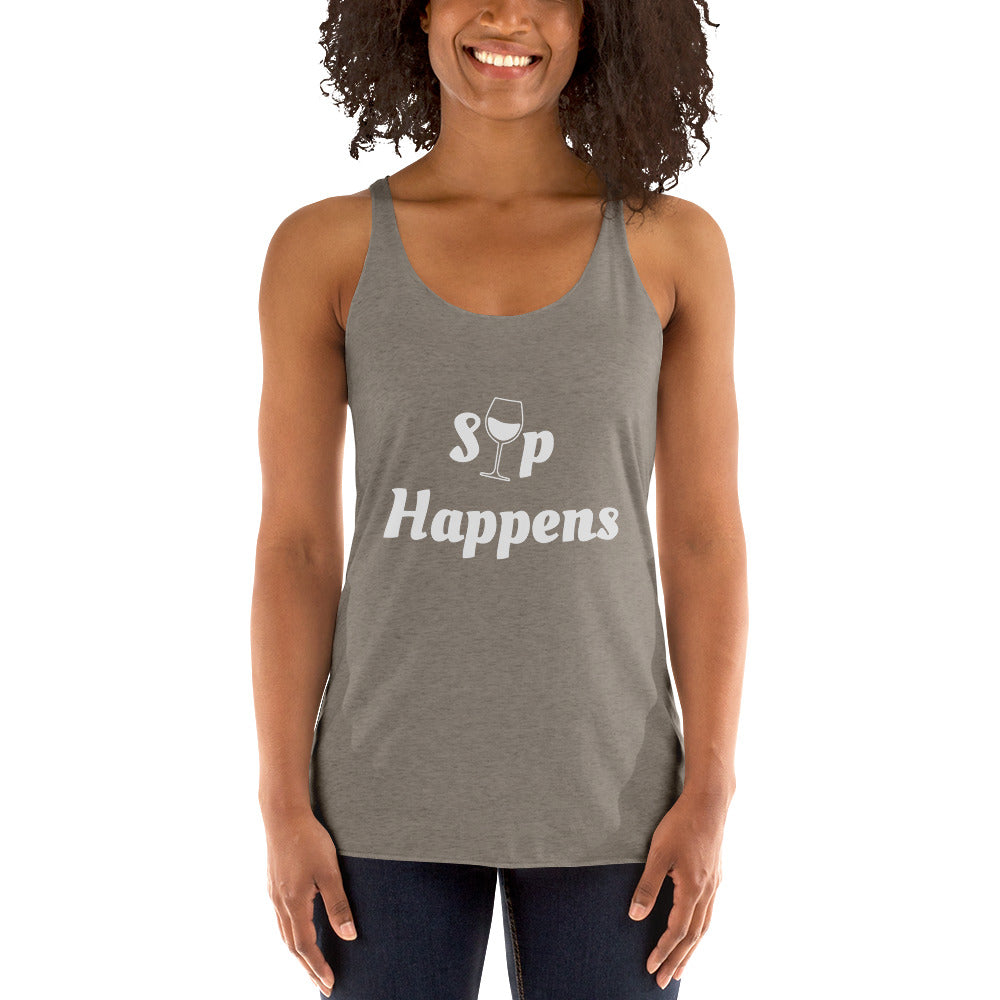 Sip Happens Women's Racerback Tank